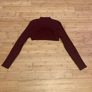 Pretty garden long sleeve cropped tee